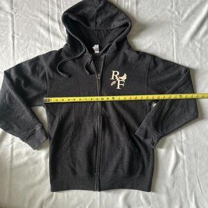 flower graphic Black and Grey Hoodie